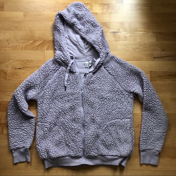 Z by Zella purple teddy jacket - Picture 2 of 5